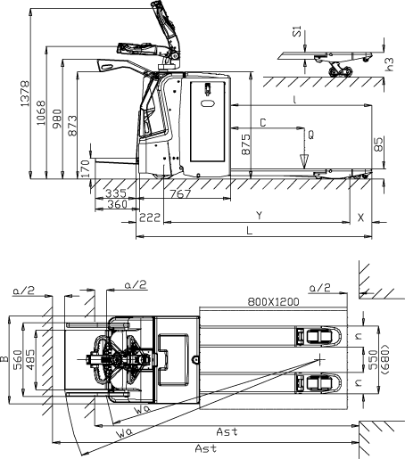 Schemat wózka PRAMAC