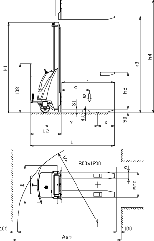 Schemat wózka PRAMAC