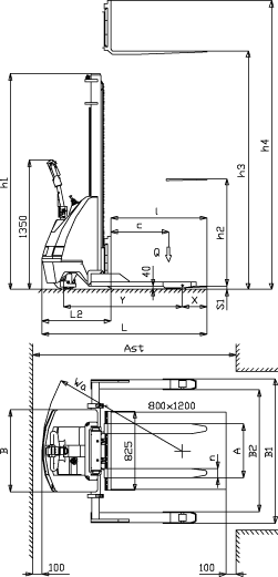 Schemat wózka PRAMAC