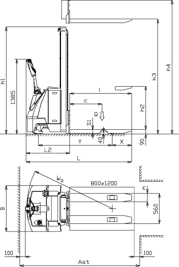 Schemat wózka PRAMAC